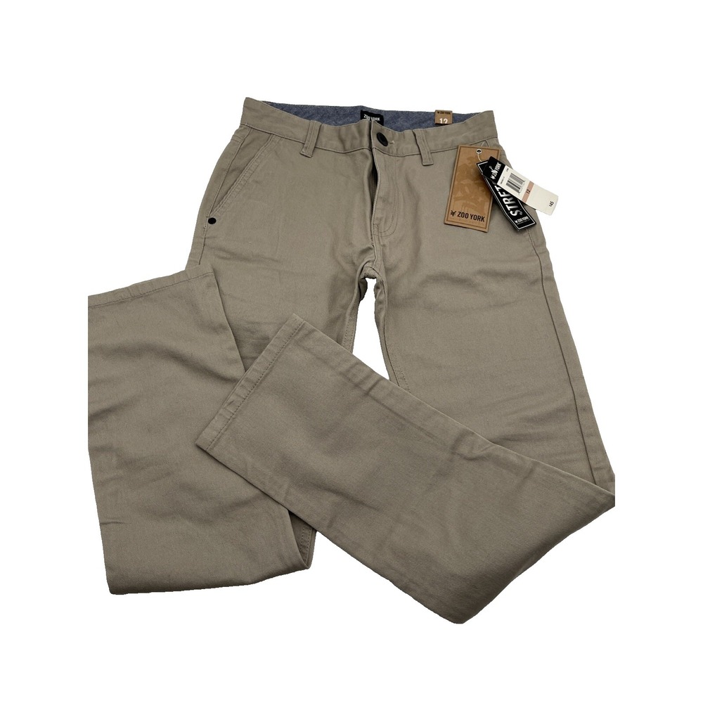 Zoo York Brooklyn Slim Fit Boys Pants Size 12(27x27) NWT Chino's